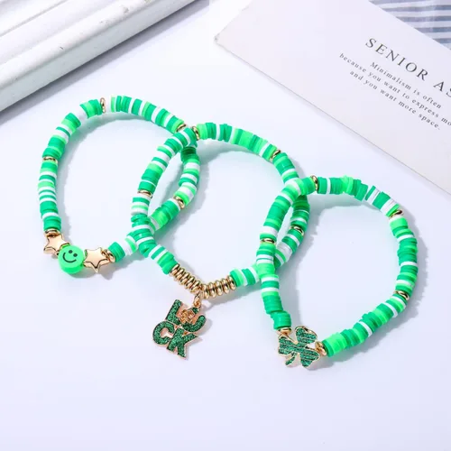 Miniatura 201 de Surfer Heishi - Pulseras apilables para mujer, apilables, de vinilo arcoíris, disco de arcilla, pulseras elásticas para la amistad, joyería bohemia