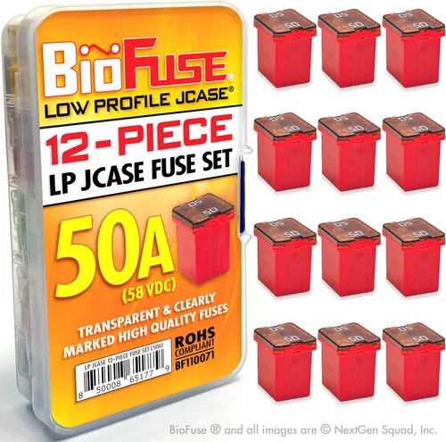 Miniatura 9 de LP (perfil bajo) JCASE 20-Piece Cartucho Fusible Surtido 20A 30A 40A 50A 60A (4 cada uno). Se adapta a la mayoría: Nissan, Toyota, Chrysler, Dodge