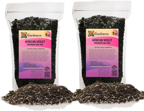 Miniatura 7 de Gardenera Mezcla de suelo prémium para violetas africanas y gesneriada, 1 cuarto de galón, perlita hortícola, vermiculita y musgo de turba esfagnum