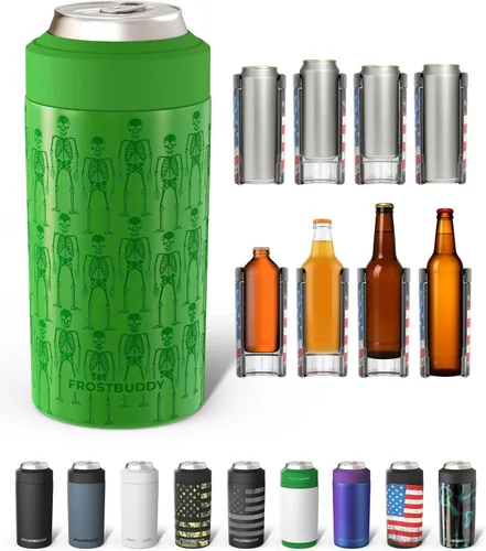 Miniatura 11 de Frost Buddy Universal Can Cooler - Fits all - Stainless Steel Can Cooler for 12 oz & 16 oz Regular or Slim Cans & Bottles - Stainless Steel