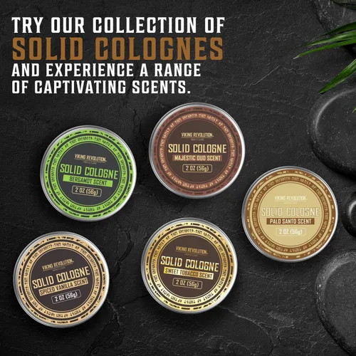 Miniatura 6 de Viking Revolution Palo Santo Colonia Sólida para Hombres 2 Oz - Perfume Sólido para Hombres con Colonia de Palo Santo para Hombres - Bálsamo