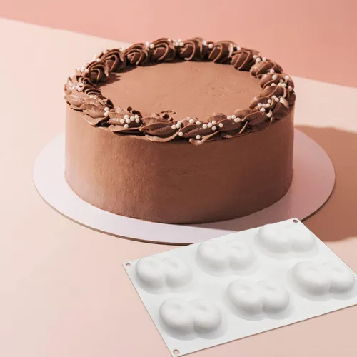 Miniatura 7 de Surakey Molde de cereza de 6 cavidades para hornear, postre, gelatina, helado, formas de frutas, molde de silicona para chocolate, dulces