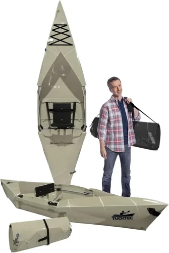 Miniatura 10 de Tucktec Kayak plegable PRO de 10 pies – Kayak plegable de tamaño completo – Kayak portátil para adultos – Fabricado en Estados Unidos