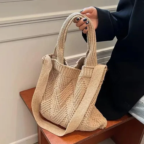 Miniatura 7 de Coconut Girl - Bolsa de mano estética para playa, bolsa de mano de ganchillo, accesorios de playa para mujer