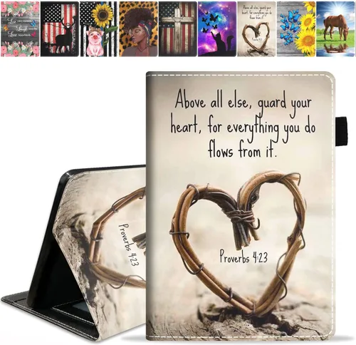 Miniatura 14 de Funda para tableta Amazon Kindle Fire 7 (pantalla de 7 pulgadas, 12ª generación, versión 2022), funda de piel sintética prémium con función