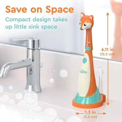 Miniatura 6 de Brusheez cepillo de dientes sónico para niños pequeños - cepillo de dientes seguro y suave para edades 1-3 con temporizador de 2 minutos iluminado