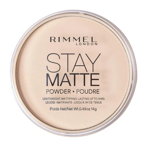 Miniatura 2 de Rimmel London Stay Matte 001 Transparent - Polvo suelto, hasta 8 horas de uso, reduce el brillo, difumina los poros, 0.35 onzas