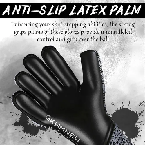 Miniatura 4 de Guantes de Portero de Fútbol para Niños, Jóvenes y Adultos Proporcionan Control y Agarre Extremadamente Fuertes, Guantes de Fútbol Transpirables