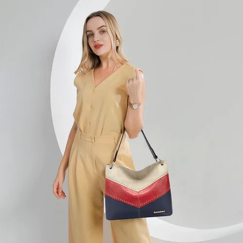 Miniatura 2 de Montana West Bolso Hobo para mujer con asa superior y bolsillos con cremallera
