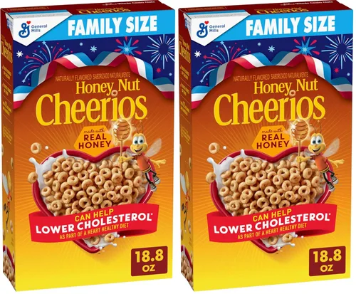 Miniatura 9 de Cereales para desayuno con avena Cheerios Honey Nut, sin gluten, 18.8 onzas