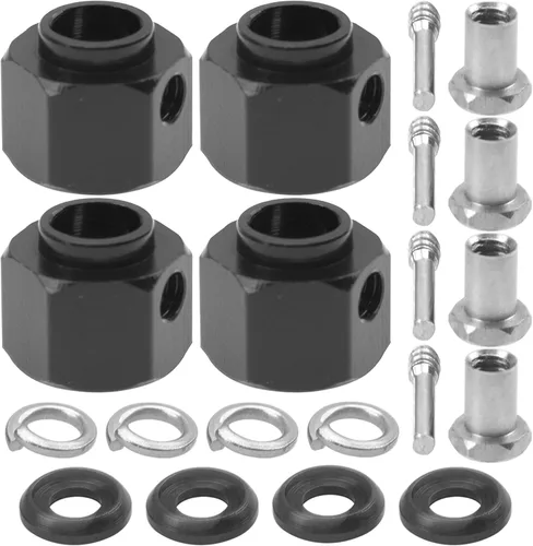 Miniatura 8 de ShareGoo - Extensión de cubo hexagonal de aluminio RC de 0.472 pulgadas, espaciadores de desplazamiento de 0.394 pulgadas, compatible con Traxxas