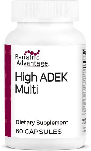 Bariatric Advantage High ADEK Multi - para pacientes con cirugía bariátrica - Multivitamínico con vitaminas A, D, E, K y minerales traza - 100%+ DV