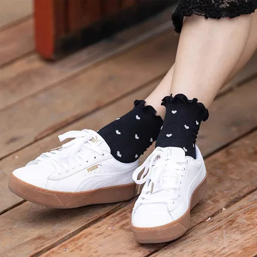 Miniatura 3 de Mcool Mary Calcetines para mujer, con volantes, casuales, transpirables, de algodón, de punto de lechuga, paquete de 6, Multi