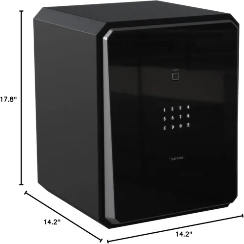 Miniatura 10 de Caja fuerte para el hogar, caja fuerte con contraseña de huellas dactilares con llave, gabinetes SafeBox para el hogar, caja de seguridad, caja 2.1