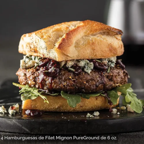 Miniatura 3 de Omaha Steaks PureGround® Burger Flight, 24 Artículos: 8 Hamburguesas Smash, 4 Filets Mignons, 4 Solomillos, 4 Porterhouse, 4 Tiras de Nueva York