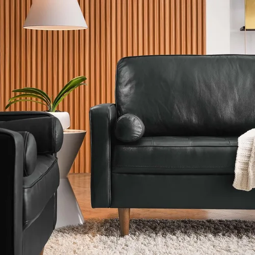 Miniatura 9 de Modway Valour, sofá de 88 pulgadas, negro