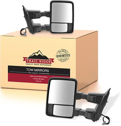 Miniatura 68 de Trail Ridge Juego de espejos de remolque de 2 piezas para el lado del conductor y del pasajero compatible con Ford F-150 FO1320479 FO1321479