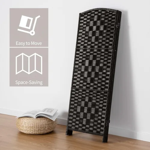 Miniatura 5 de HALLYBEE Divisor de habitación pequeño, pantalla de privacidad, separadores de habitación cortos y pantallas de privacidad plegables, divisiones