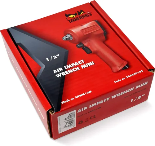 Miniatura 9 de Teng Tools ARWM12M - Pistola de llave de impacto neumática compacta reversible de 1/2 pulgada de alto par