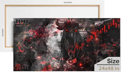 Miniatura 90 de Arte de pared motivacional, obra de arte inspiradora, decoración de pared motivacional para oficina, impresiones de empresarios, pintura