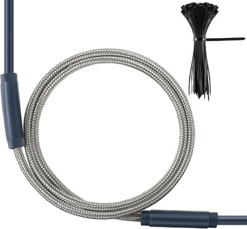 Punta de calentador de drenaje 7/16 de diámetro, 115 V, 15 W, 25 pulgadas de largo, alambre calentador para refrigerador con 50 bridas de