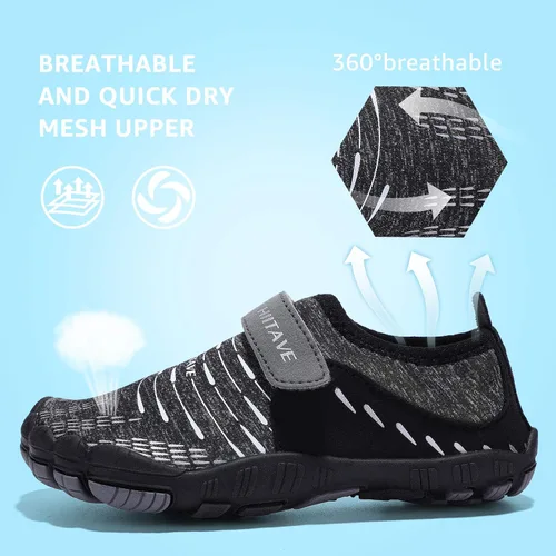 Miniatura 3 de HIITAVE Zapatos de agua para niños y niñas, de secado rápido, para deportes acuáticos, zapatos deportivos ligeros (niños pequeñosniños grandes)