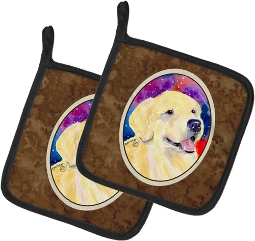 Miniatura 197 de Caroline's Treasures SS8617PTHD - Juego de soportes para ollas de cocina resistentes al calor, almohadillas calientes para horno para cocinar, Husky