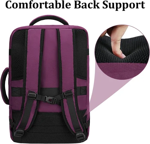 Miniatura 95 de MATEIN - Mochila de viaje extragrande de 10.56 galones, mochila de viaje ampliable apta para aerolíneas, para viajeros de fin de semana, hombres