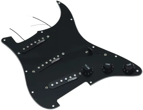 Miniatura 10 de Dopro Golpeador de guitarra cargado con pastillas Wilkinson precableado ST Pickguard para Estados Unidos/México, fabricado en FD Stratocaster Aged