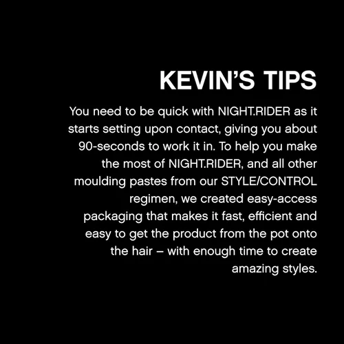 Miniatura 6 de Kevin Murphy Night Rider - Pasta fuerte para el cabello - Para todos los tipos de cabello - Pasta moldeadora de cabello - Aumenta el brillo