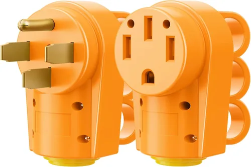 Miniatura 10 de SnowyFox Enchufe de Repuesto Hembra de 30 Amperios para RV - Enchufe Resistente de 30 Amperios para RV con Mango Ergonómico, Diseñado para Acomodar