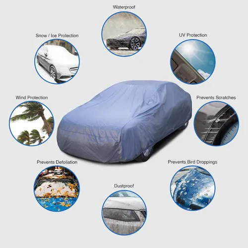 Miniatura 3 de USCarCover Supreme - Funda de protección para todo tipo de clima para Volkswagen Beetle Tipo 1 1956-1972, tela mejorada, impermeable, forro