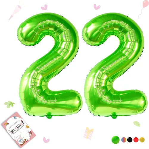 Miniatura 24 de Globos de números de 40 pulgadas del 0 al 9 dorados grandes del número 0, globos digitales para suministros de decoración de celebración de fiesta