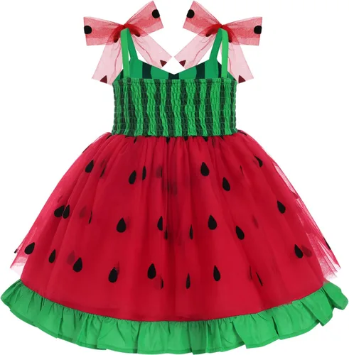 Miniatura 2 de Vestido tutú de verano para niñas pequeñas, sin espalda, vestido de princesa para fiesta de cumpleaños, lentejuelas con volantes, tul con lazo