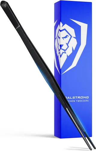Miniatura 13 de Dalstrong Juego de Pinzas Profesionales para Alimentos y Pinzas de Cocina de 2 piezas (6.5" y 10") - Alta Precisión, Recubrimiento de Titanio Negro