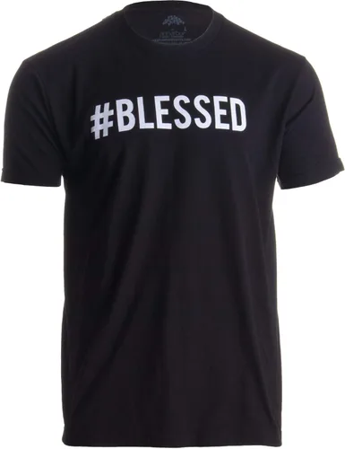 Miniatura 4 de #Blessed Christian Humor, Humble Hash Tag Twitter Good Life Camiseta unisex