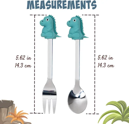 Miniatura 4 de Tenedores de cóctel, 6 tenedores de aperitivos, mariposas, tenedores pequeños de acero inoxidable y silicona para frutas, queso, aperitivos