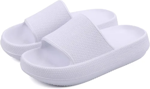 Miniatura 8 de WYSBAOSHU Sandalias deslizantes para niños y niñas, cómodas, antideslizantes, suela gruesa, para verano, ducha, piscina, playa, agua