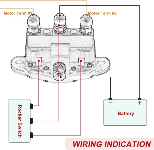 Miniatura 2 de Interruptor de relé de solenoide de inversión del motor del cabrestante de servicio intermitente Reemplazar Trombetta 214-1211A11
