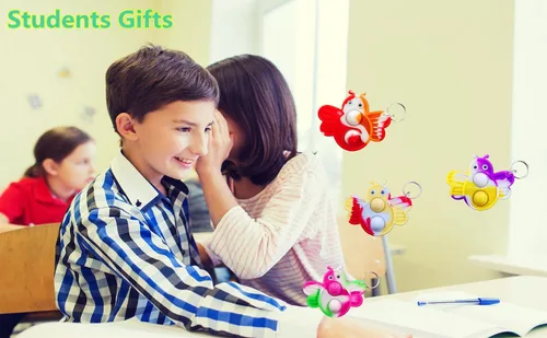 Miniatura 5 de (No contiene huevo) 30 paquetes de mochila de abeja pequeña a granel llavero mini pop Fidget regalos de fiesta de cumpleaños, premio de burbuja