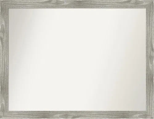 Miniatura 381 de Amanti Art Espejo personalizado, espejo de baño gris plomo a rayas, espejo de pared o espejo de tocador de baño sobre el fregadero
