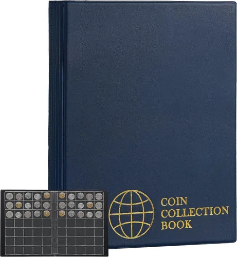 Miniatura 14 de Álbumes de 420 bolsillos - Libro verde de bolsillos de 28x29 mm/1.1x1.1 pulgadas, 10 páginas, soporte de colección tamaño carta, libro