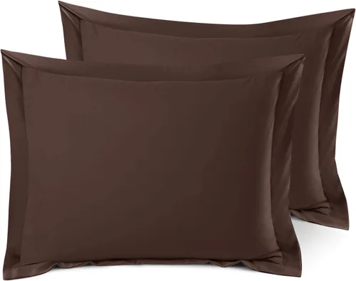 Miniatura 79 de Nestl Juego de 2 fundas tipo sham de almohada suaves - Fundas de almohada de microfibra de doble cepillado - Fundas de almohada de cama premium