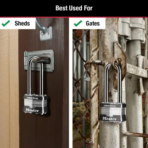 Miniatura 3 de Master Lock 1KALJ - Candado para exteriores con llave, plateado, 1LJ, 1 paquete