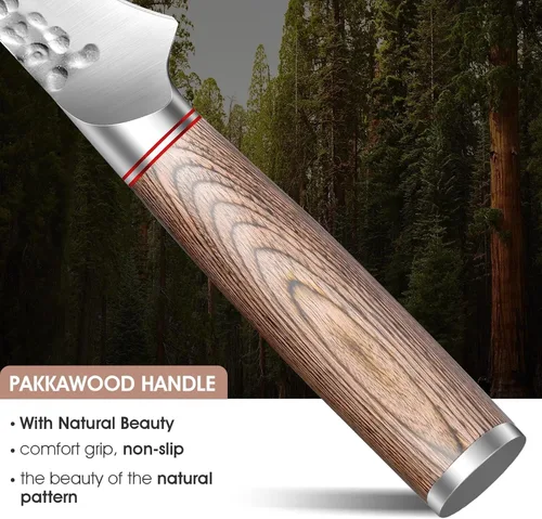Miniatura 3 de Huusk Cuchillo deshuesador para cortar carne, cuchillo de filete japonés forjado a mano de 6.5 pulgadas para carne, pescado, aves de corral