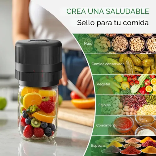 Miniatura 7 de Kit de Sellador al Vacío para Tarros Mason de Wothfav, Sellador Eléctrico para Tarros Mason de Boca Ancha y Regular, Sellador al Vacío Portátil