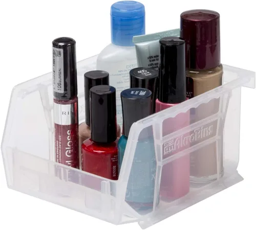 Miniatura 33 de Akro-Mils 30210 AkroBins contenedores de plástico para almacenamiento, se pueden colgar y son apilables, (5 x 4 x 3 pulgadas), color rojo, 6