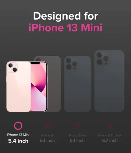 Miniatura 2 de Ringke Onyx - Funda compatible con iPhone 13 Mini, funda de silicona flexible extremadamente resistente a los golpes, resistente a los golpes