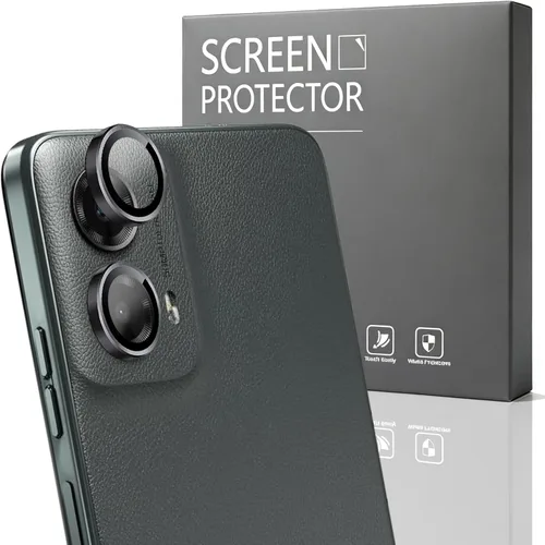 Miniatura 25 de Paquete de 1 marco de lente de cámara para Samsung Galaxy Z Flip 4/Z Flip 5, protector de pantalla de vidrio 9H, antiarañazos, vidrio templado