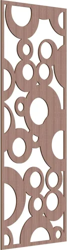 Miniatura 100 de Farwell Paneles de pared decorativos de madera con calado, 13 3/8 pulgadas de ancho x 34 3/8 pulgadas de alto x 1/4 de alto, roble rojo rojo